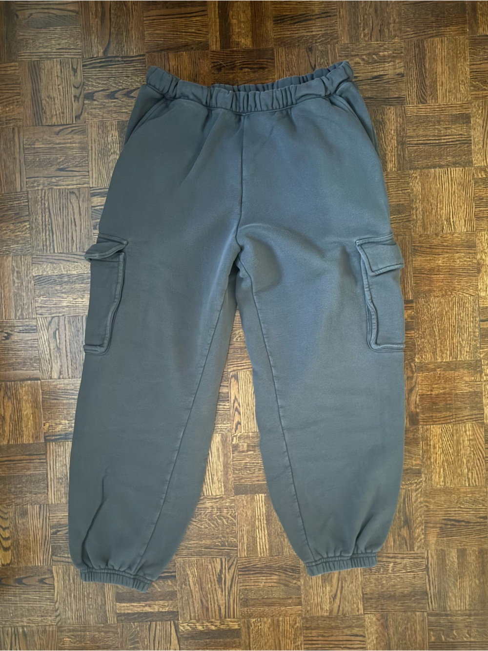 Abercrombie & Fitch Charcoal Gray Cargo Sweatpants